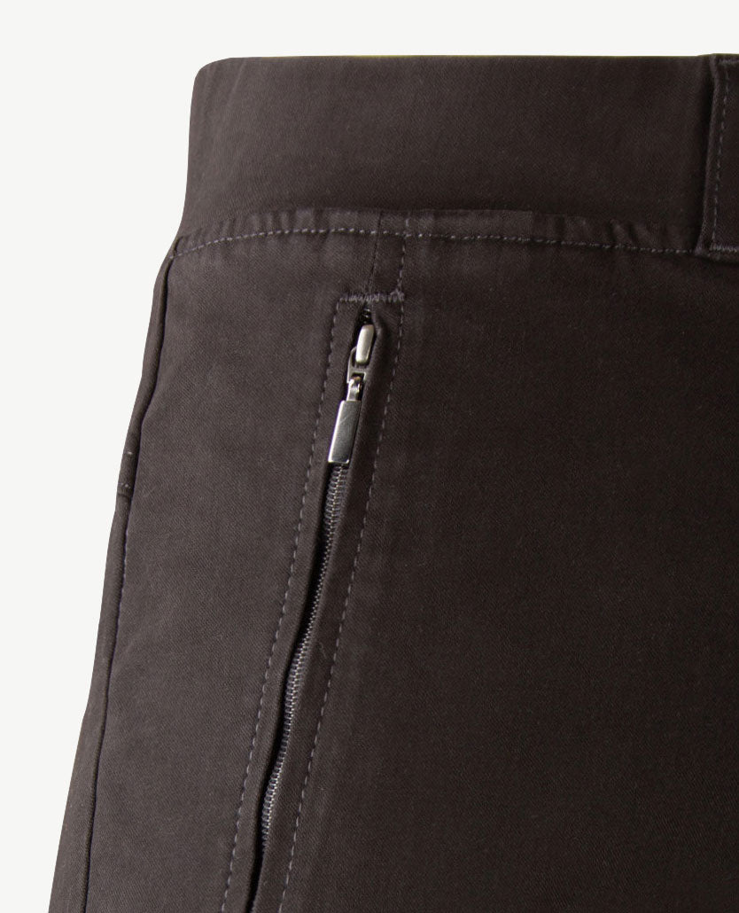 Brax Raphaela - Lavina Zip - Elastiek rondom - Winter katoen - Korte lengte - Zwart