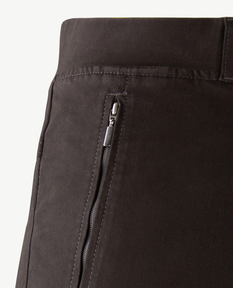 Brax Raphaela - Lavina Zip - Elastiek rondom - Winter katoen - Korte lengte - Zwart