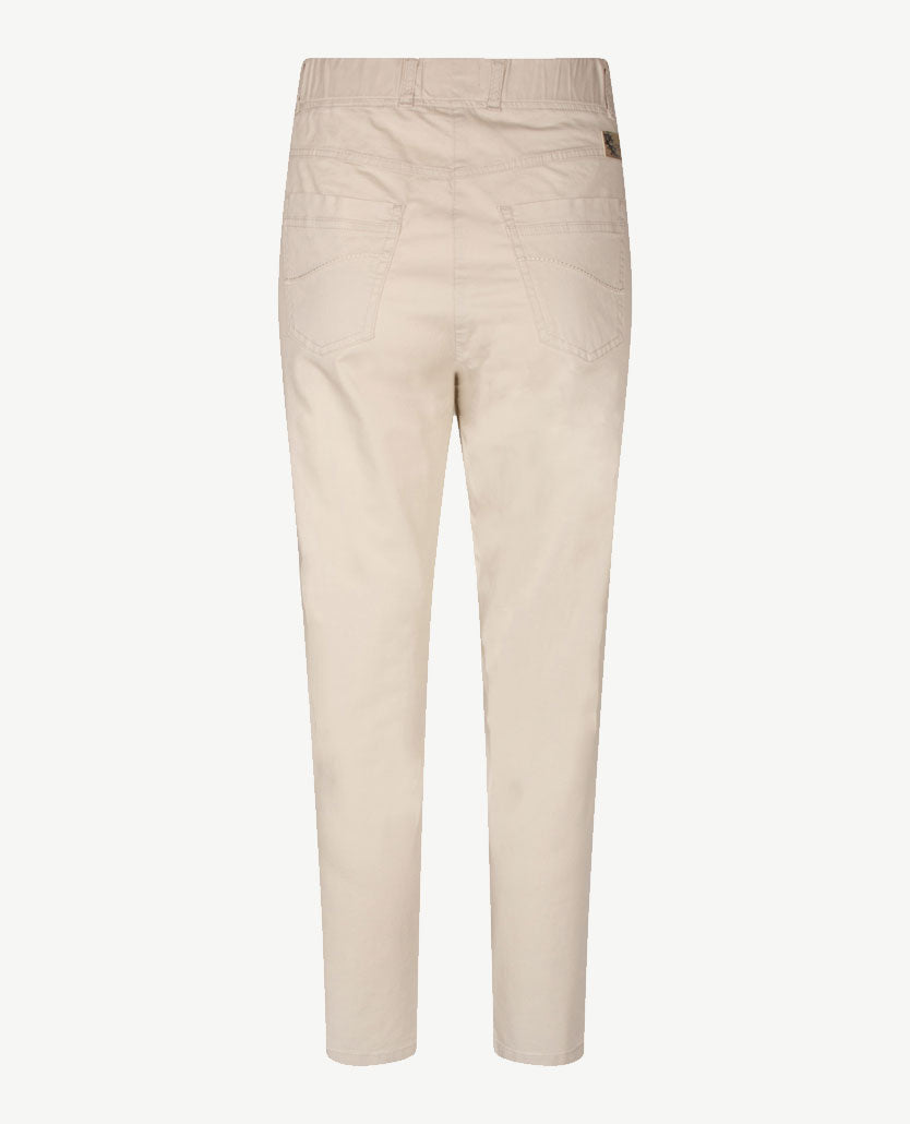 Brax Raphaela - Lavina Zip 6-8 lengte - Elastiek rondom - katoen - Cream