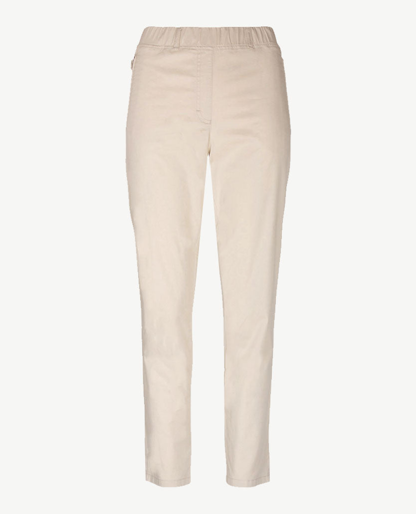 Brax Raphaela - Lavina Zip 6-8 lengte - Elastiek rondom - katoen - Cream