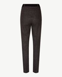 Brax Raphaela - Lillyth - Instapbroek dames met elastische band - jersey - Werkje - Grijzen met zwart