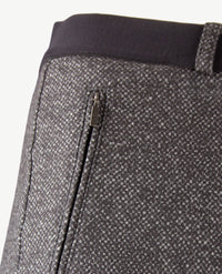 Brax Raphaela - Lillyth - Instapbroek dames met elastische band - jersey - Werkje - Grijzen met zwart