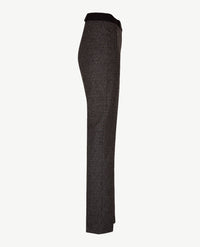 Brax Raphaela - Lillyth - Instapbroek dames met elastische band - jersey - Werkje - Grijzen met zwart