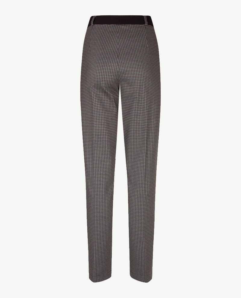 Brax Raphaela - Lillyth - Elastiek rondom jersey -  Normale lengte - Pied de poule - Zwart met antraciet grijs