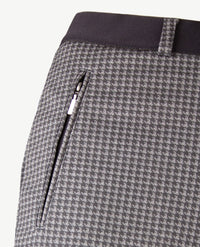 Brax Raphaela - Lillyth - Elastiek rondom jersey -  Normale lengte - Pied de poule - Zwart met antraciet grijs
