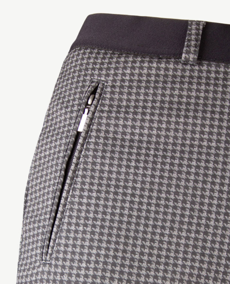 Brax Raphaela - Lillyth - Elastiek rondom jersey -  Normale lengte - Pied de poule - Zwart met antraciet grijs