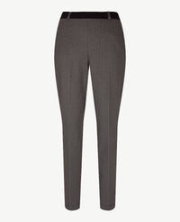 Brax Raphaela - Lillyth - Elastiek rondom jersey -  Normale lengte - Pied de poule - Zwart met antraciet grijs