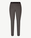 Brax Raphaela - Lillyth - Elastiek rondom jersey -  Korte lengte - Pied de poule - Zwart met antraciet grijs