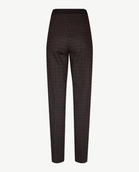 Brax Raphaela - Lillyth - Elastiek rondom jersey -  Korte lengte - Pied de cocq - Zwart met bordeaux