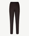 Brax Raphaela - Lillyth - Elastiek rondom jersey -  Korte lengte - Pied de cocq - Zwart met bordeaux