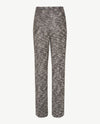 Brax Raphaela - Lillyth flared - Elastiek rondom jersey - Normale lengte - Chanel jersey - Zwart, wit  en zilverdraad