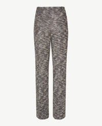 Brax Raphaela - Lillyth flared - Elastiek rondom jersey - Normale lengte - Chanel jersey - Zwart, wit  en zilverdraad