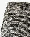 Brax Raphaela - Lillyth flared - Elastiek rondom jersey - Normale lengte - Chanel jersey - Zwart, wit  en zilverdraad