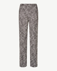 Brax Raphaela - Lillyth flared - Elastiek rondom jersey - Normale lengte - Chanel jersey - Zwart, wit  en zilverdraad
