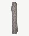 Brax Raphaela - Lillyth flared - Elastiek rondom jersey - Normale lengte - Chanel jersey - Zwart, wit  en zilverdraad