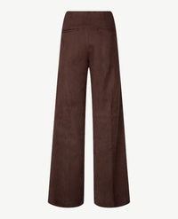 Brax Raphaela - Lillyth  Flared new - Instapbroek dames met elastische band - jersey - Faux suède - Choco
