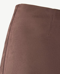 Brax Raphaela - Lillyth  Flared new - Instapbroek dames met elastische band - jersey - Faux suède - Choco