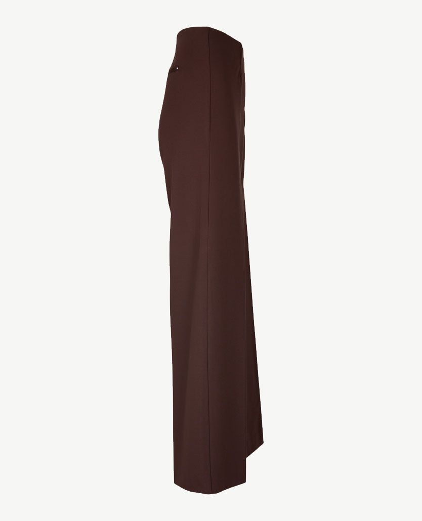 Brax Raphaela - Lillyth  Flared new - Instapbroek dames met elastische band - jersey - Choco
