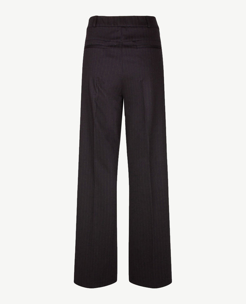 Brax Raphaela - Lillyth flared - Elastiek rondom jersey - Normale lengte - Krijtstreep navy