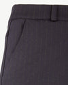 Brax Raphaela - Lillyth flared - Elastiek rondom jersey - Normale lengte - Krijtstreep navy