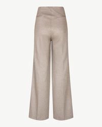 Brax Raphaela - Lillyth flared - Elastiek rondom jersey - Normale lengte - Ruitje camel met antraciet
