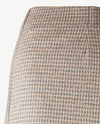 Brax Raphaela - Lillyth flared - Elastiek rondom jersey - Normale lengte - Ruitje camel met antraciet
