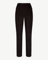 Brax Raphaela - Lillyth  Kick - Elastiek rondom jersey - Korte lengte - Krijtstreep met glansgaren - Zwart
