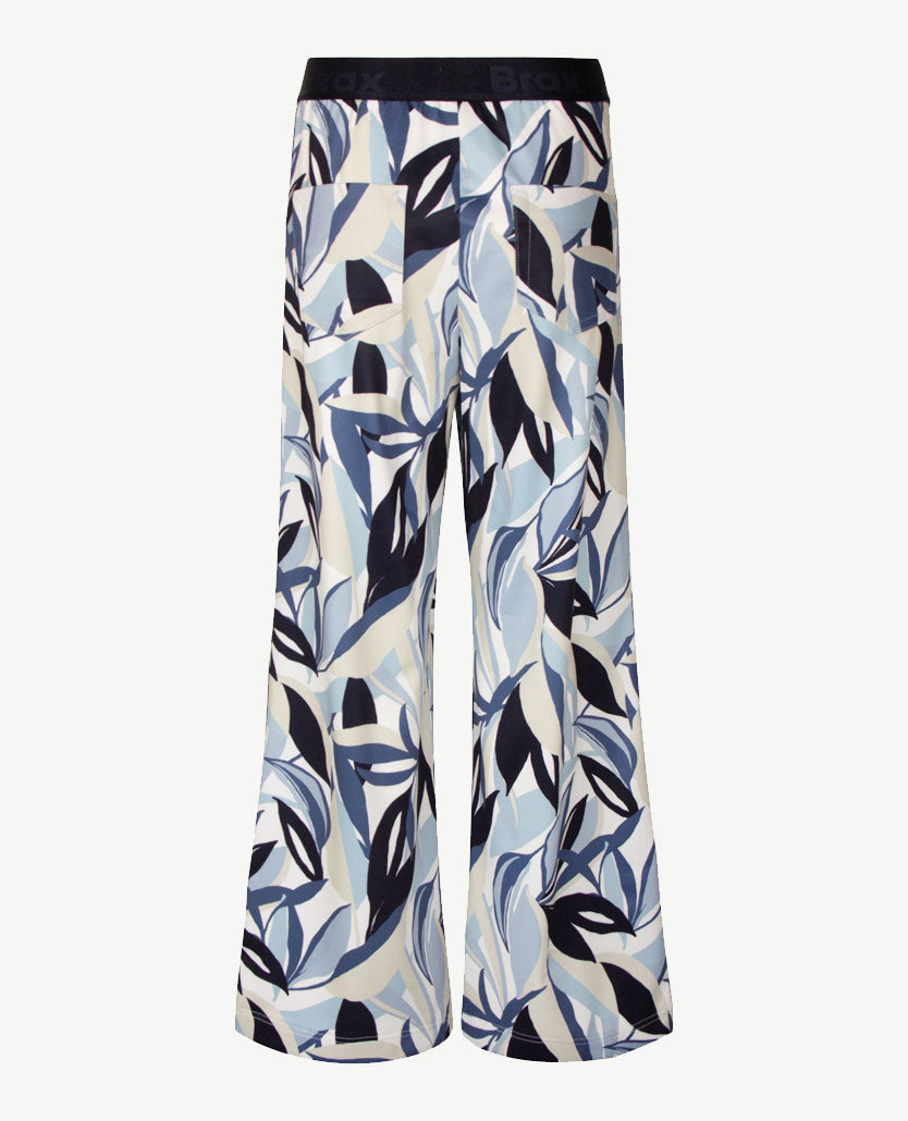 Brax Raphaela - Maine - Elastiek rondom - Techno jersey - Dessin navy, wit en blue