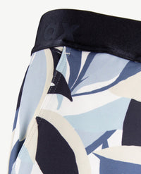 Brax Raphaela - Maine - Elastiek rondom - Techno jersey - Dessin navy, wit en blue