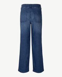 Brax Raphaela - Maine - Elastiek rondom - jeans - Mid Blue - Korte lengte
