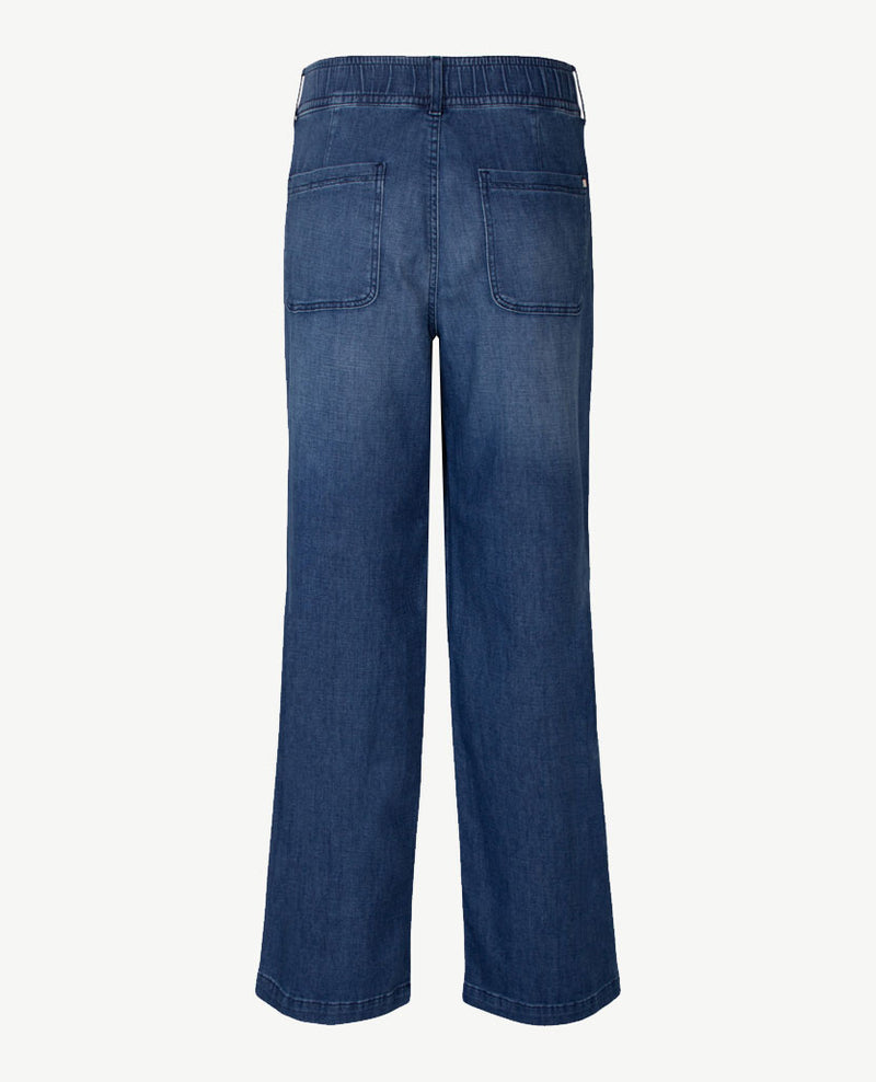 Brax Raphaela - Maine - Elastiek rondom - jeans - Mid Blue - Korte lengte