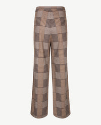 Brax Raphaela - Maine - Elastiek rondom - Normale lengte - Grote ruit - Camel met navy