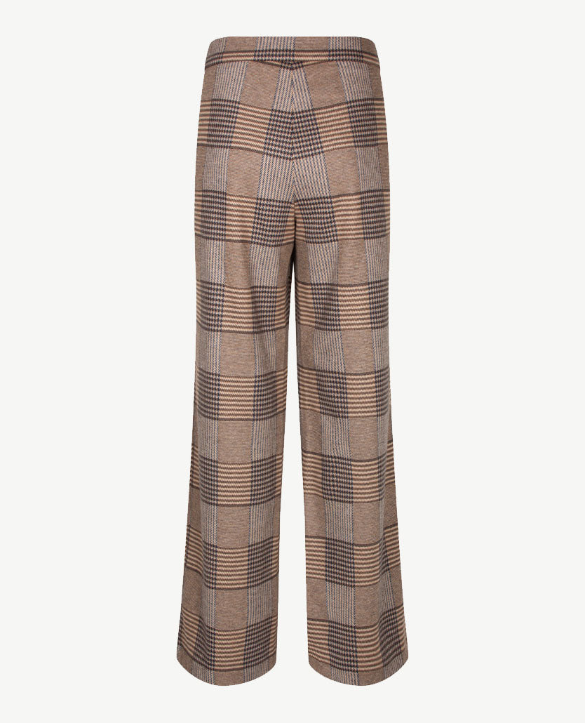 Brax Raphaela - Maine - Elastiek rondom - Normale lengte - Grote ruit - Camel met navy