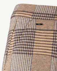 Brax Raphaela - Maine - Elastiek rondom - Normale lengte - Grote ruit - Camel met navy