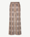 Brax Raphaela - Maine - Elastiek rondom - Normale lengte - Grote ruit - Camel met navy