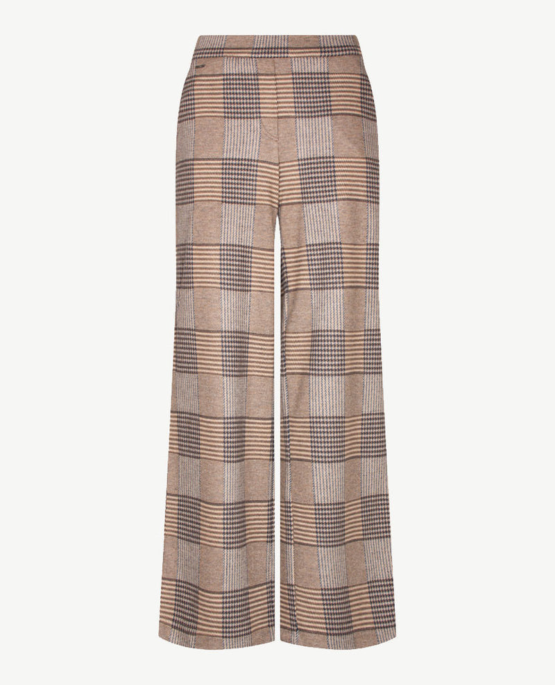 Brax Raphaela - Maine - Elastiek rondom - Normale lengte - Grote ruit - Camel met navy