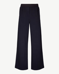 Brax Raphaela - Maine - Instapbroek dames met elastische band - Normale lengte - Streepdessin  - Navy