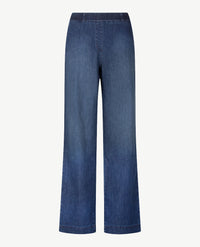 Brax Raphaela - Pam Flared - Instapbroek dames met elastische band - Jeans - Middenblauw