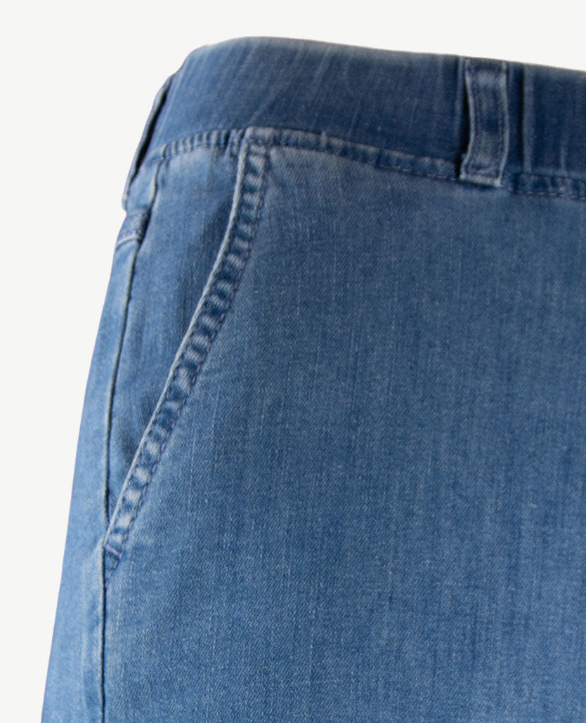 Brax Raphaela - Pam Flared - Elastiek rondom - Jeans - Normale  lengte - Bleached