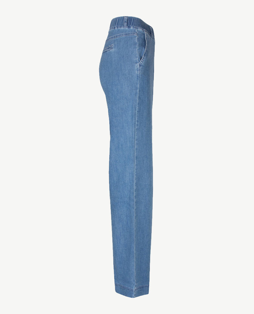 Brax Raphaela - Pam Flared - Elastiek rondom - Jeans - Korte  lengte - Bleached