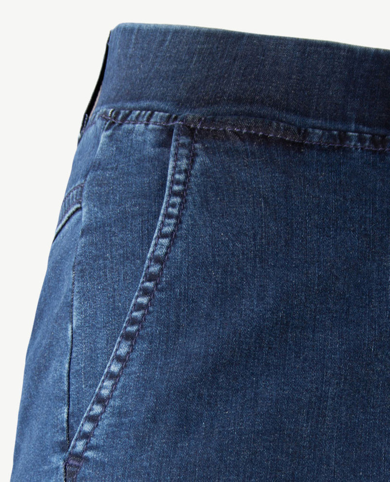 Brax Raphaela - Pam Flared - Elastiek rondom - Jeans - Normale  lengte - Dark blue