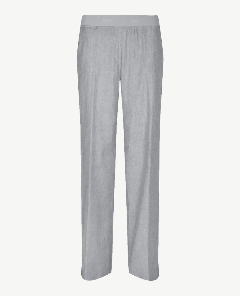 Brax Raphaela - Pam - Elastiek rondom - Linnenlook - Normale  lengte - Blue mêlée