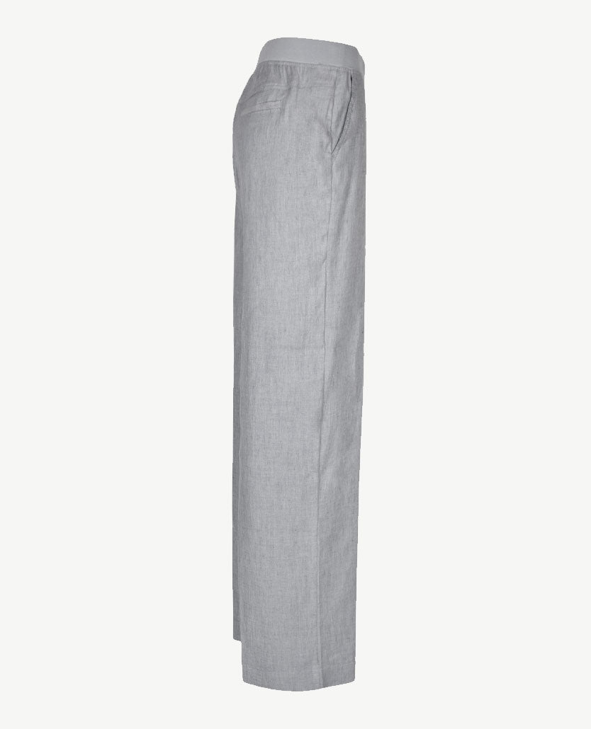 Brax Raphaela - Pam - Elastiek rondom - Linnenlook - Normale  lengte - Blue mêlée