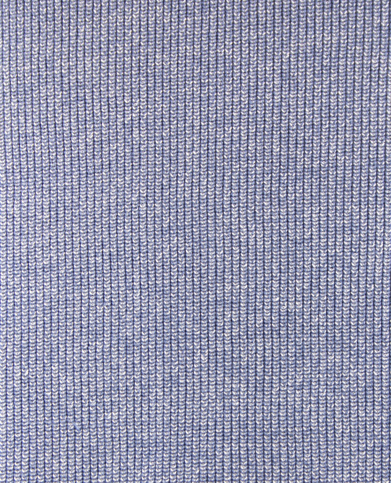 Brax - Pullover Rob - gebreid - ronde hals - Two tone - Staalblauw