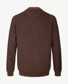 Brax - Pullover Rob - Gebreid - ronde hals - Two tone - Cognac met navy