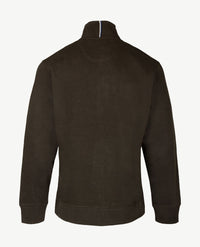 Brax - Vest Sheldon - met rits - Luxe sweat - Mosgroen