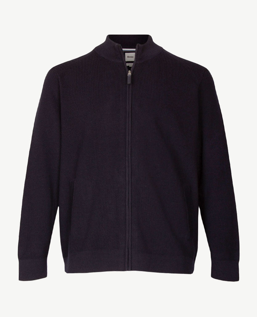 Brax - Herenvest John - met rits en zakken - Navy