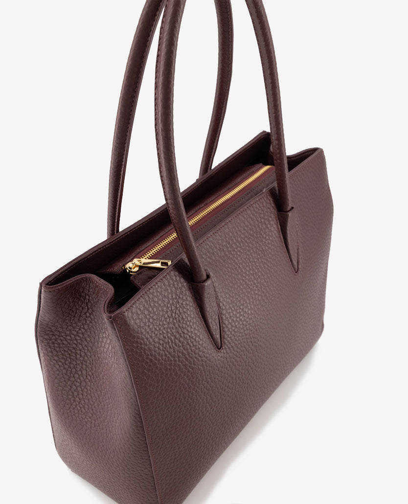 Tas - Caitlyn Big - Leer - Burgundy