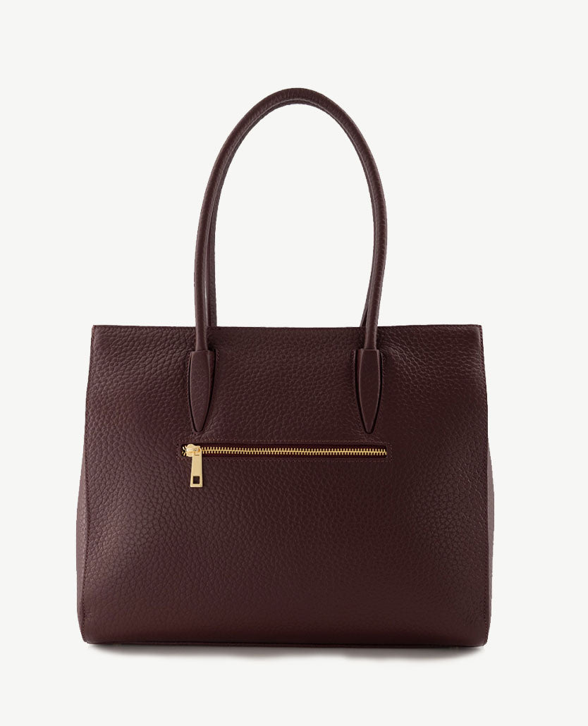 Tas - Caitlyn Big - Leer - Burgundy