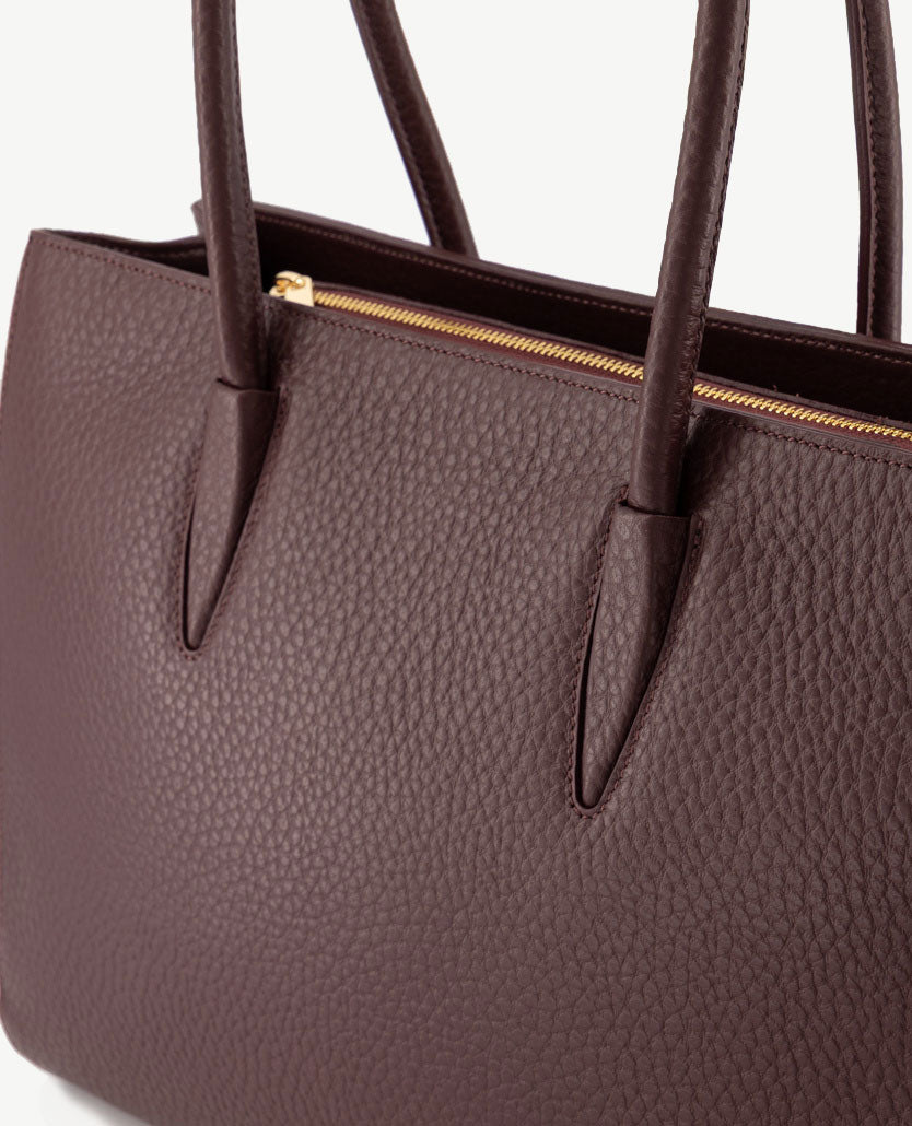 Tas - Caitlyn Big - Leer - Burgundy